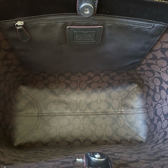 🤎🖤 Coach Leopard Print City Tote Bag - Picture 4 of 8